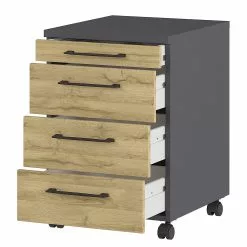 Germania Büroset GW-Profi 2.0 (2-teilig) - Höhenverstellbar - Eiche Grandson Dekor -Buromobel Verkaufe 1000360351 220622 034 DETAILS P000000001000360351