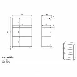 Germania Büroset GW-Profi 2.0 I (4-teilig) - Höhenverstellbar - Hellgrau -Buromobel Verkaufe 1000360356 220622 501 SKETCH DETAILS P000000001000360356 sketch