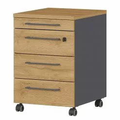 Germania Büroset GW-Agenda II (4-teilig) - Höhenverstellbar - Eiche Grandson Dekor -Buromobel Verkaufe 1000360372 220622 035 DETAILS P000000001000360372