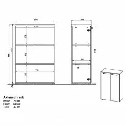 Germania Büroset GW-Agenda II (4-teilig) - Höhenverstellbar - Eiche Grandson Dekor -Buromobel Verkaufe 1000360372 220622 501 SKETCH DETAILS P000000001000360372 sketch