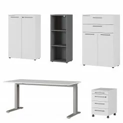 Germania Büroset GW-Agenda III (5-teilig) - Höhenverstellbar - Hellgrau