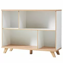 Germania Büroset Neston (5-teilig) - Weiß / Eiche Sanremo Dekor -Buromobel Verkaufe 1000360379 220622 031 DETAILS P000000001000360379