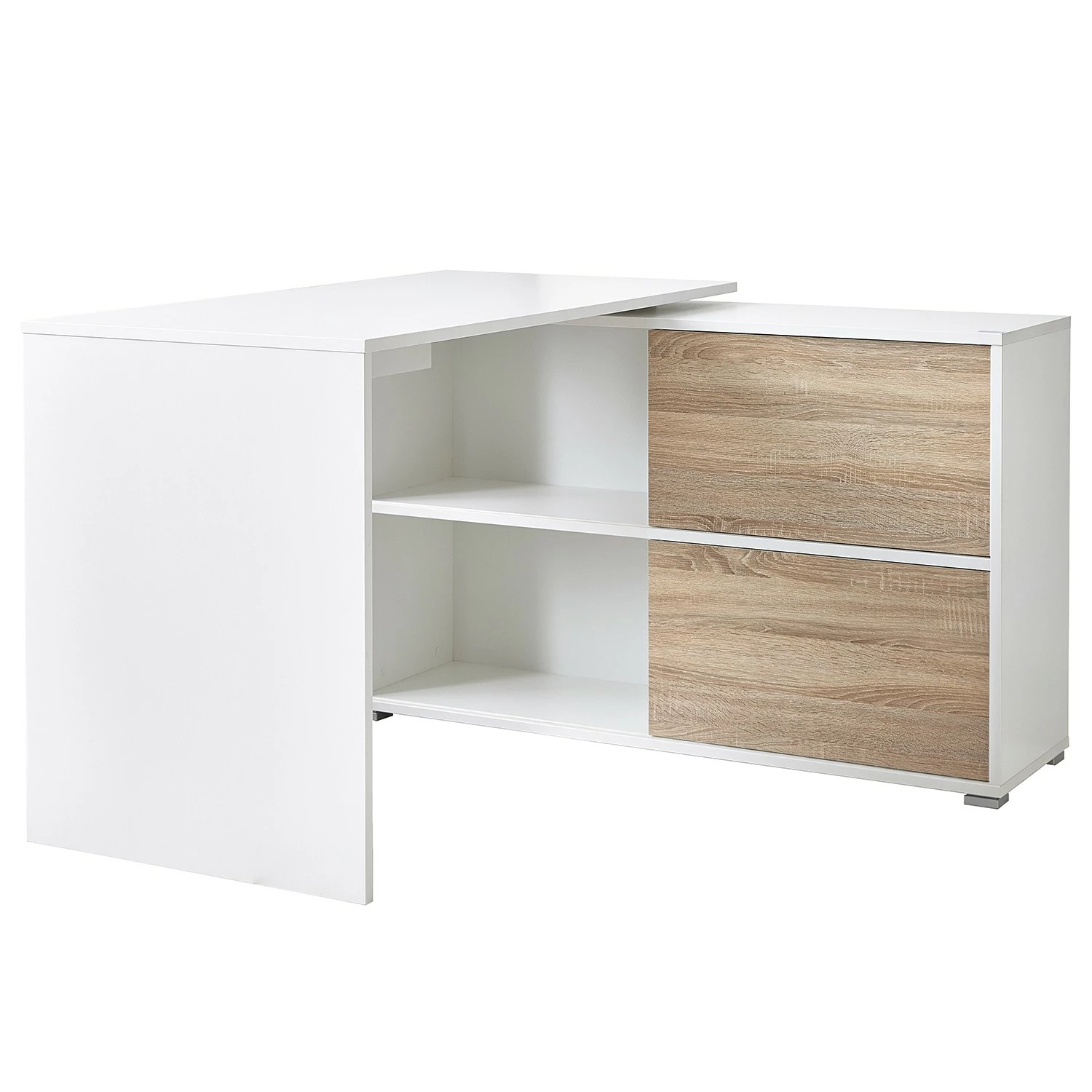 Germania Büroset Mingle I (2-teilig) - Weiß / Eiche Sonoma Dekor 5 Germania Büroset Mingle I (2-teilig) - Weiß / Eiche Sonoma Dekor – Bild 3
