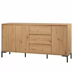 Loftscape Sideboard Brochet - Eiche Dekor / Schwarz