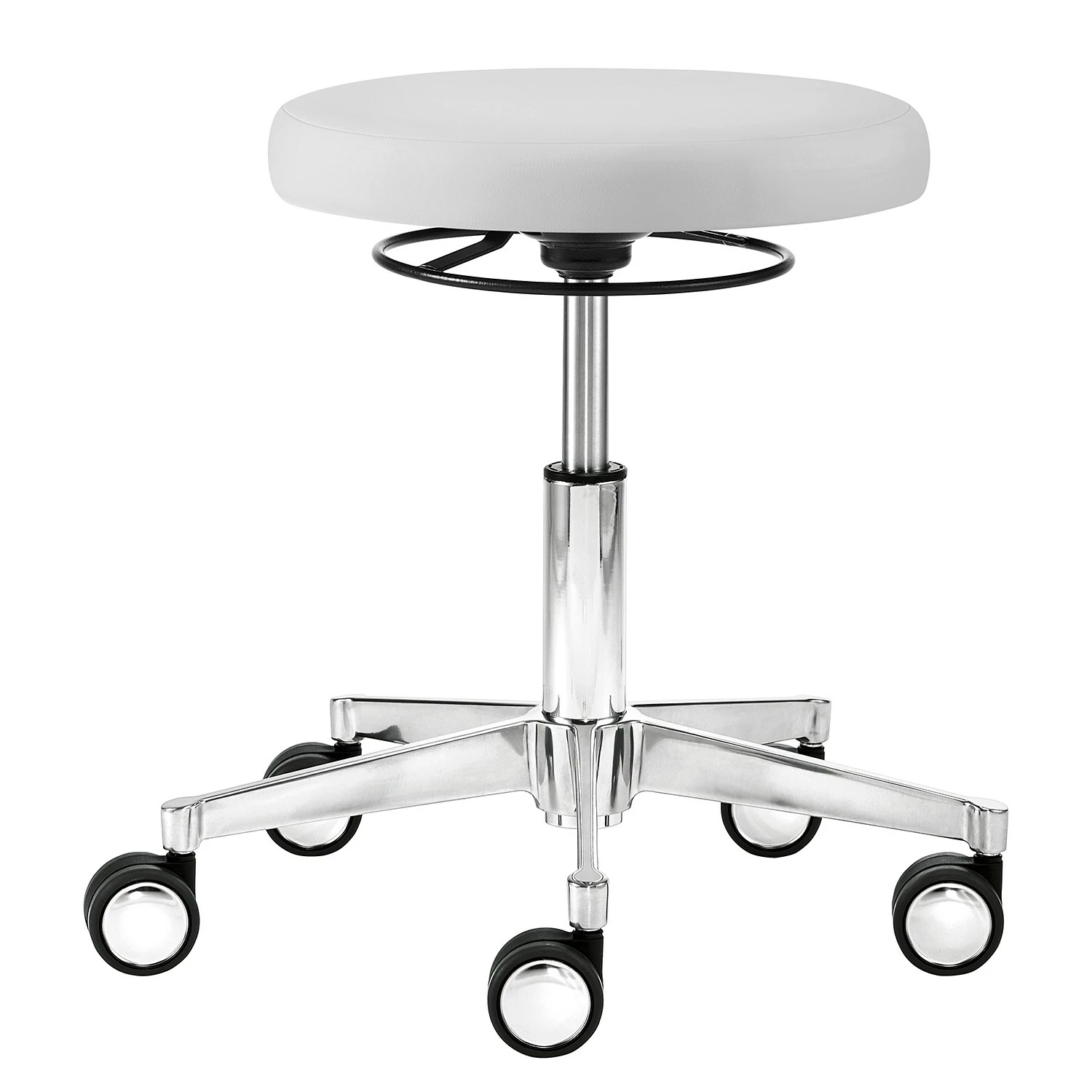 Mayer Sitzmöbel Bürohocker 1296 - Weiß 3 Mayer Sitzmöbel Bürohocker 1296 - Weiß