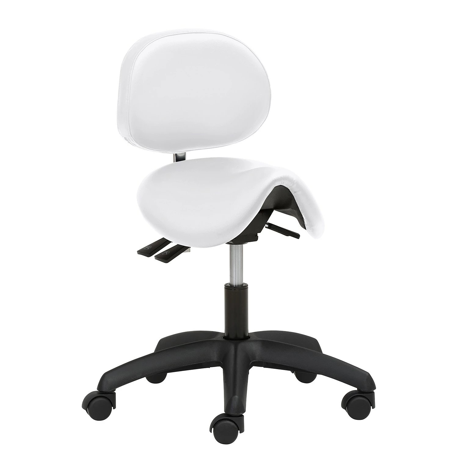 Mayer Sitzmöbel Bürohocker 1247 - Weiß 3 Mayer Sitzmöbel Bürohocker 1247 - Weiß