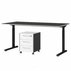 Germania Büroset GW-Pasadena - Graphit / Weiß 11 Germania Büroset GW-Pasadena - Graphit / Weiß -Buromobel Verkaufe 1000363830 220722 030 DETAILS P000000001000363830