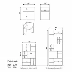 Germania Büroset GW-Pasadena III - Graphit / Weiß -Buromobel Verkaufe 1000363835 220722 502 SKETCH DETAILS P000000001000363835 sketch