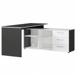 Germania Büroset GW-Pasadena VI - Graphit / Weiß -Buromobel Verkaufe 1000363836 220722 031 DETAILS P000000001000363836