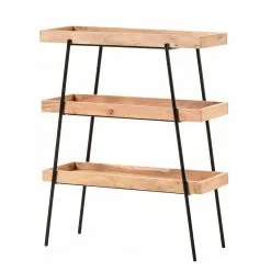 Red Living Regal Beitbridge I - Akazie massiv / Metall - Akazie / Schwarz