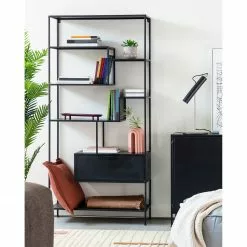 Loftscape Regal Blackrod - Metall - Schwarz -Buromobel Verkaufe 1000363964 220714 021 MOOD DETAILS P000000001000363964 mood