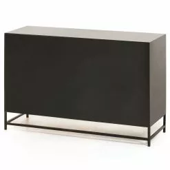 Red Living Sideboard Kisumu - Wiener Geflecht / Eisen - Braun / Schwarz -Buromobel Verkaufe 1000363968 220714 050 DETAILS P000000001000363968