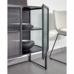Loftscape Sideboard Tete - Glas / Metall - Schwarz -Buromobel Verkaufe 1000363985 220714 022 MOOD DETAILS P000000001000363985 mood