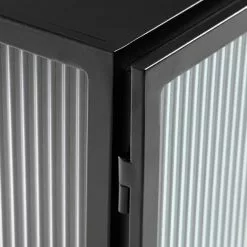 Loftscape Sideboard Tete - Glas / Metall - Schwarz -Buromobel Verkaufe 1000363985 220714 040 DETAILS P000000001000363985