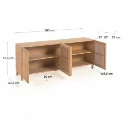 Naturoo Sideboard Bukama - Eiche massiv -Buromobel Verkaufe 1000363991 220714 500 SKETCH DETAILS P000000001000363991 sketch