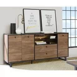 Red Living Sideboard Trylith I - Eiche Rustikal Dekor / Schwarz -Buromobel Verkaufe 1000364622 220719 021 MOOD DETAILS P000000001000364622 mood