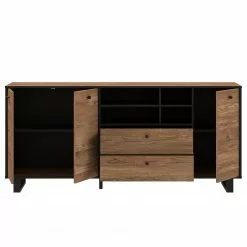 Red Living Sideboard Trylith I - Eiche Rustikal Dekor / Schwarz -Buromobel Verkaufe 1000364622 220719 035 DETAILS P000000001000364622