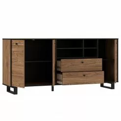Red Living Sideboard Trylith I - Eiche Rustikal Dekor / Schwarz -Buromobel Verkaufe 1000364622 220719 040 DETAILS P000000001000364622