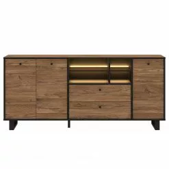 Red Living Sideboard Trylith I - Eiche Rustikal Dekor / Schwarz -Buromobel Verkaufe 1000364622 220719 045 DETAILS P000000001000364622