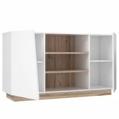 Loftscape Sideboard Camolin - Hochglanz Weiß / Eiche Dekor -Buromobel Verkaufe 1000364884 220722 031 DETAILS P000000001000364884