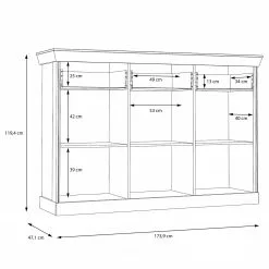 Ridgevalley Sideboard Boolamore III - Eiche Dekor -Buromobel Verkaufe 1000364893 220722 501 SKETCH DETAILS P000000001000364893 sketch