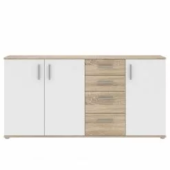 Loftscape Sideboard Kiltealy - Weiß / Eiche Sonoma Dekor -Buromobel Verkaufe 1000364909 220722 030 DETAILS P000000001000364909