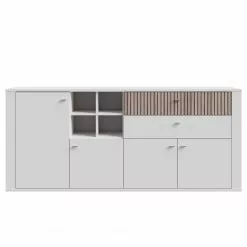 Loftscape Sideboard Millquarter - Weiß / Eiche Hell Dekor -Buromobel Verkaufe 1000364914 220722 030 DETAILS P000000001000364914