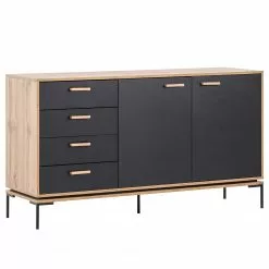 Schildmeyer Sideboard Looks - Schwarz / Eiche Dekor