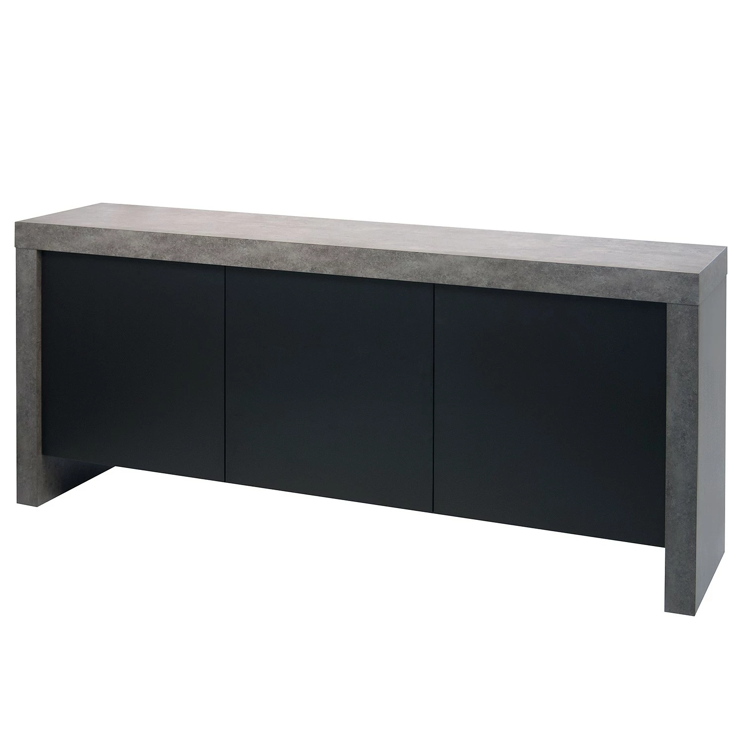 Temahome Sideboard Kobe II - Schwarz / Beton Dekor 3 Temahome Sideboard Kobe II - Schwarz / Beton Dekor
