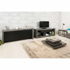 Temahome Sideboard Kobe I - Schwarz / Beton Dekor -Buromobel Verkaufe 1000366655 220906 022 MOOD DETAILS P000000001000366655 mood