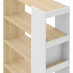 Temahome Regal Ella - Echtholzfurnier - Weiß / Eiche -Buromobel Verkaufe 1000366656 220906 070 DETAILS P000000001000366656