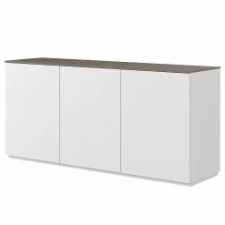 Temahome Sideboard Join VIII - Weiß / Nussbaum