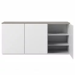Temahome Sideboard Join VIII - Weiß / Nussbaum -Buromobel Verkaufe 1000366676 220906 030 DETAILS P000000001000366676