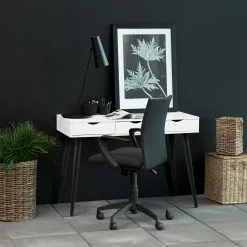 Mørteens Schreibtisch Dingus - Weiß / Schwarz -Buromobel Verkaufe actona 02 11 2017 buero 5006744