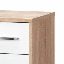 Aktenregal Merit - Eiche Sonoma Dekor / Hochglanz Weiß -Buromobel Verkaufe aktenregal merit eiche sonoma dekor hochglanz weiss 347593