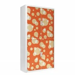 EasyOffice by Paperflow Rollladenschrank easyOffice - Graphique III - Orange - Höhe: 204 cm -Buromobel Verkaufe aktenschrank easyoffice graphique iii 204 cm 1850738