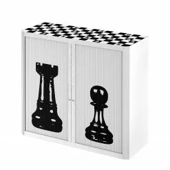 EasyOffice by Paperflow Aktenschrank easyOffice Noire et Blanc V - Schwarz / Weiß