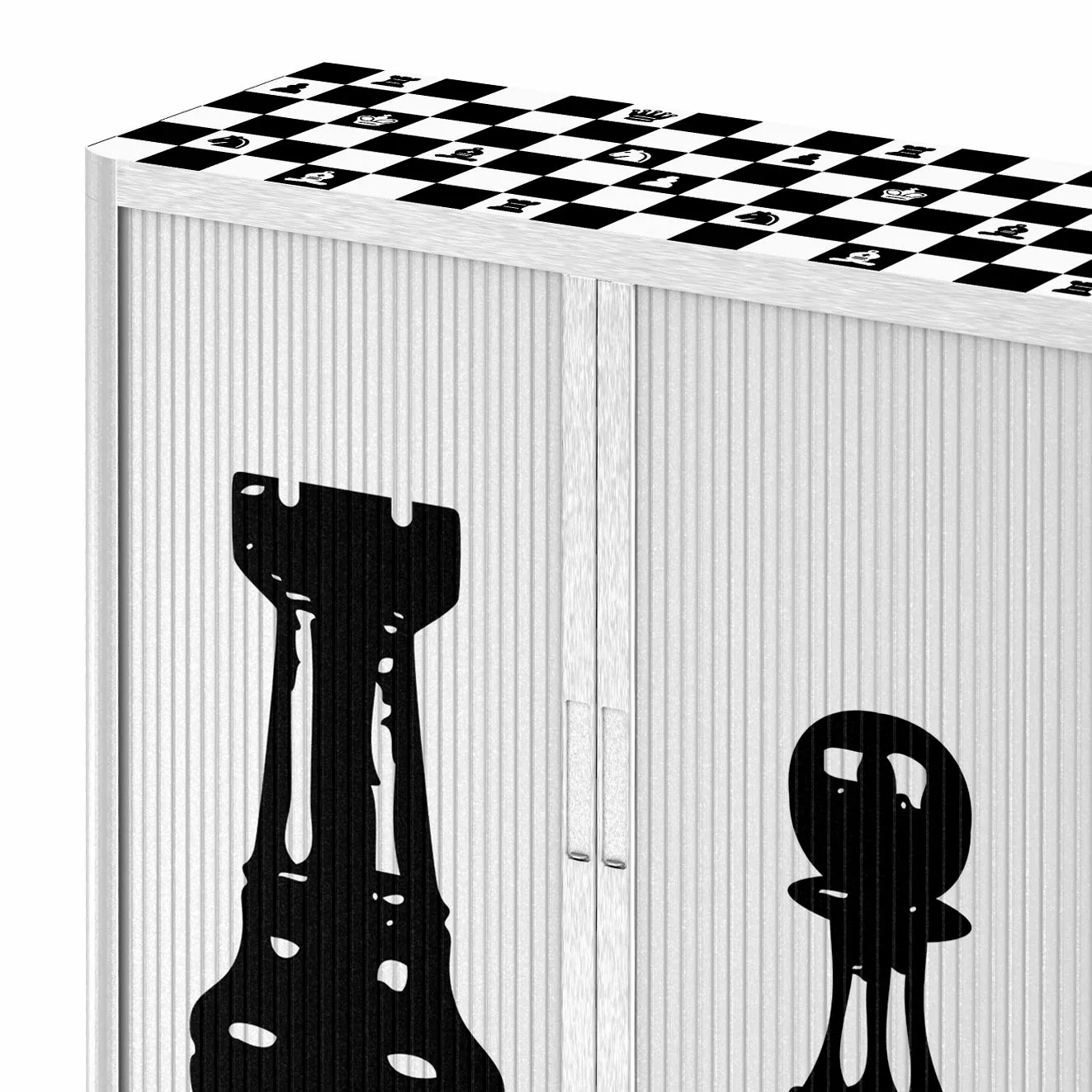 EasyOffice by Paperflow Aktenschrank easyOffice Noire et Blanc V - Schwarz / Weiß 7 EasyOffice by Paperflow Aktenschrank easyOffice Noire et Blanc V - Schwarz / Weiß – Bild 5