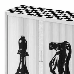 EasyOffice by Paperflow Aktenschrank easyOffice - Noire et Blanc VIII - Schwarz / Weiß -Buromobel Verkaufe aktenschrank easyoffice noire et blanc viii 1890186