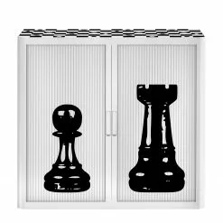 EasyOffice by Paperflow Aktenschrank easyOffice Noire et Blanc X - Schwarz / Weiß -Buromobel Verkaufe aktenschrank easyoffice noire et blanc x 1889558