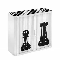 EasyOffice by Paperflow Aktenschrank easyOffice Noire et Blanc X - Schwarz / Weiß -Buromobel Verkaufe aktenschrank easyoffice noire et blanc x 1889562