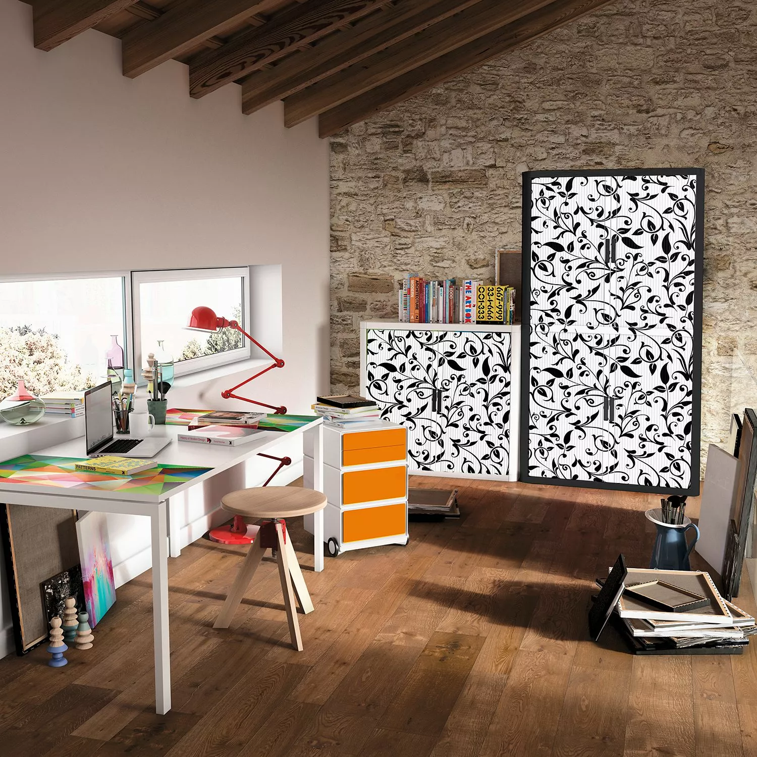 EasyOffice by Paperflow Aktenschrank easyOffice - Noire et Blanc XI - Schwarz / Weiß 4 EasyOffice by Paperflow Aktenschrank easyOffice - Noire et Blanc XI - Schwarz / Weiß – Bild 2