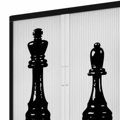 EasyOffice by Paperflow Aktenschrank easyOffice - Noire et Blanc XIV - Schwarz / Weiß - Höhe: 204 cm -Buromobel Verkaufe aktenschrank easyoffice nore et blanc iii 204 cm 1850578