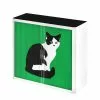 EasyOffice by Paperflow Rollladenschrank easyOffice Pop Art Cat - Weiß / Grün -Buromobel Verkaufe aktenschrank easyoffice pop art cat weiss gruen 1955678