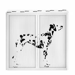 EasyOffice by Paperflow Rollladenschrank easyOffice - Pop Art Dalmatian - Schwarz / Weiß -Buromobel Verkaufe aktenschrank easyoffice pop art dalmatian 1887690
