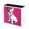 EasyOffice by Paperflow Rollladenschrank easyOffice Pop Art Dog - Weiß / Pink -Buromobel Verkaufe aktenschrank easyoffice pop art dog weiss pink 1956290