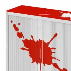 EasyOffice by Paperflow Aktenschrank easyOffice Stickers II - Rot - Höhe: 104 cm -Buromobel Verkaufe aktenschrank easyoffice stickers ii rot 104 cm 1933330