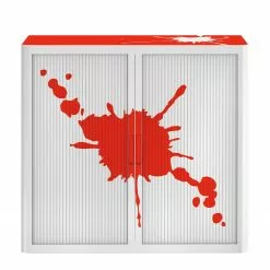 EasyOffice by Paperflow Aktenschrank easyOffice Stickers II - Rot - Höhe: 104 cm -Buromobel Verkaufe aktenschrank easyoffice stickers ii rot 104 cm 1933334