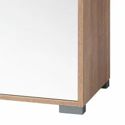 Aktenschrank Merit I - Eiche Sonoma Dekor / Hochglanz Weiß -Buromobel Verkaufe aktenschrank merit i hochglanz weiss eiche sonoma dekor 347620