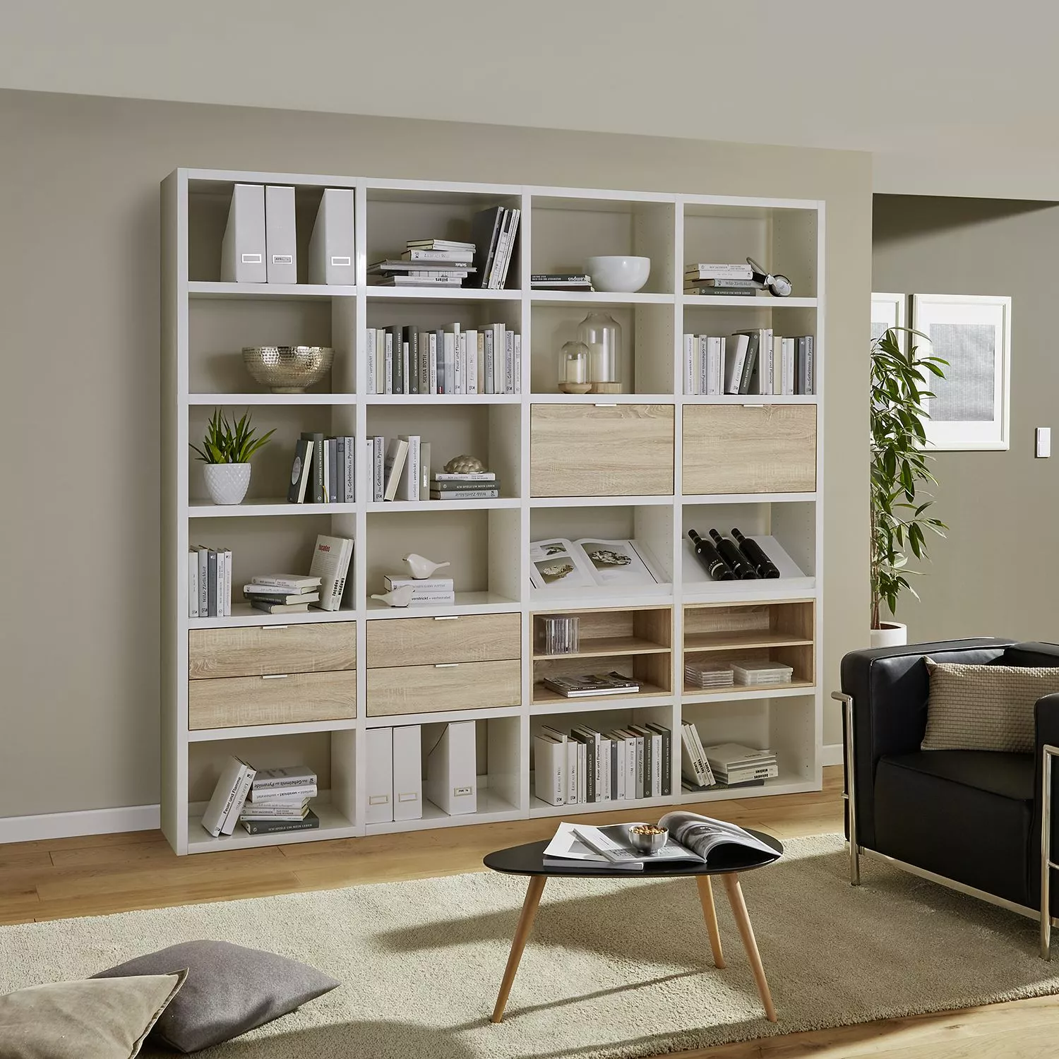 Fredriks Anbauregal Concept I - Hochglanz Weiß 6 Fredriks Anbauregal Concept I - Hochglanz Weiß – Bild 4